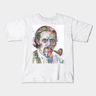 ALAN WATTS watercolor portrait .8 Kids T-Shirt